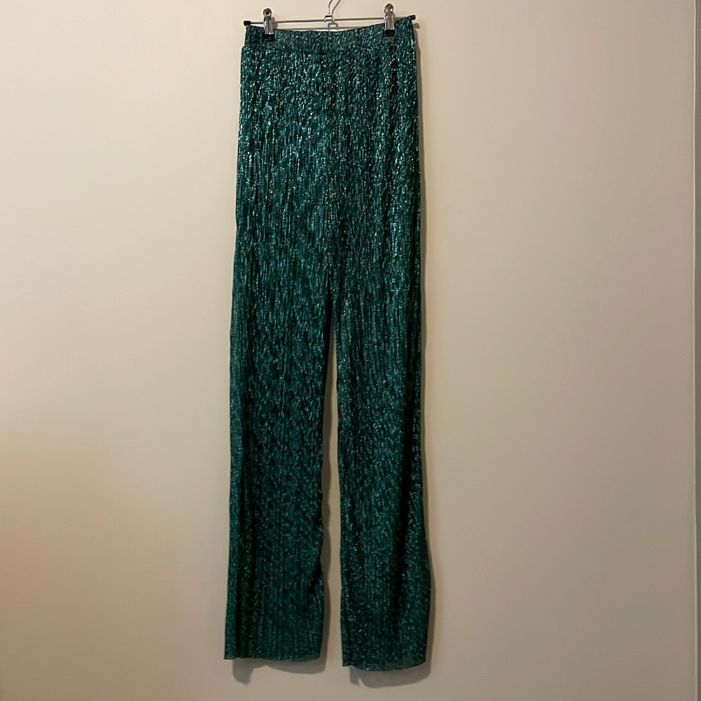 Sans Souci Iridescent Wide Leg Dress Pants